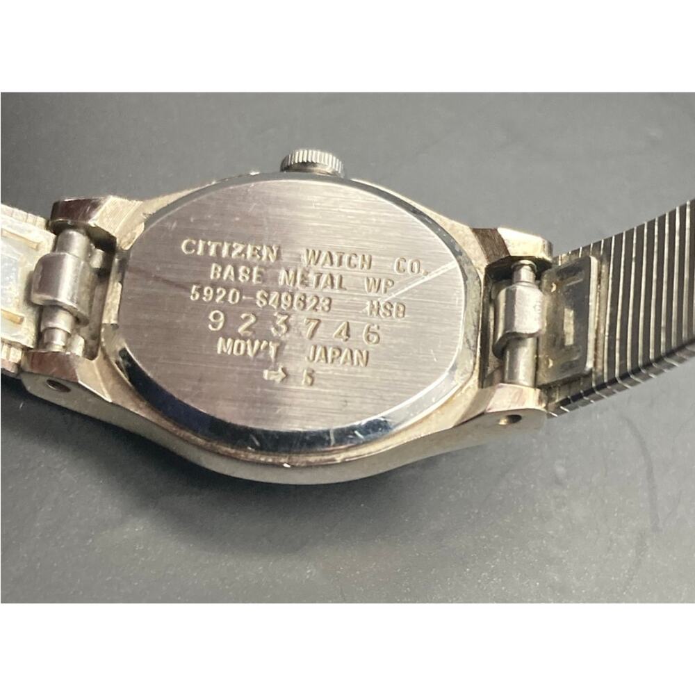VTG Citizen 5920-S49623 Petite Women's Dress Watch 17MM - Fresh Battery - 5.25" - Picture 6 of 8